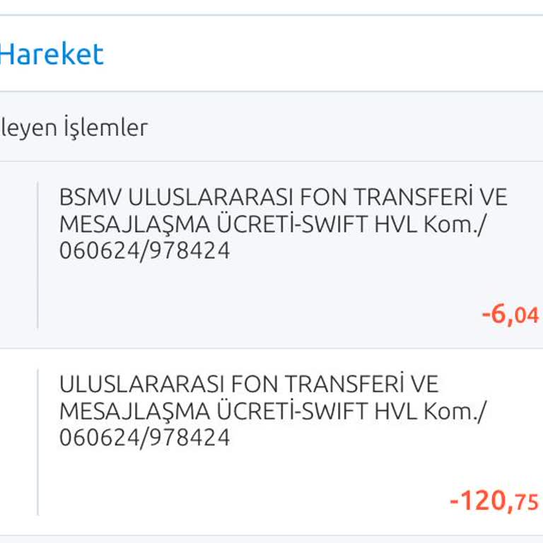 Yapı Kredi Bankası Yüksek SWIFT Ücretleri Ve Bilgilendirme Eksikliği