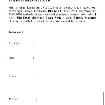 U2 Tanıtım Göndermediği İkramiye İçin "teslim Aldım İmzası" İstiyor!
