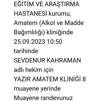 AMATEM Bilgilerimi Başkalarına Verilmesi