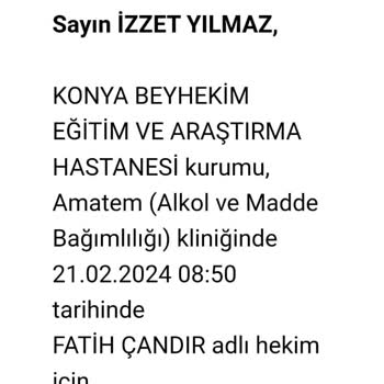 AMATEM Bilgilerimi Başkalarına Verilmesi