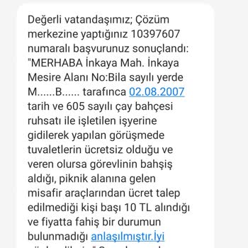 Osmangazi Belediyesi Bursa İnkaya Aile Piknik Alanı