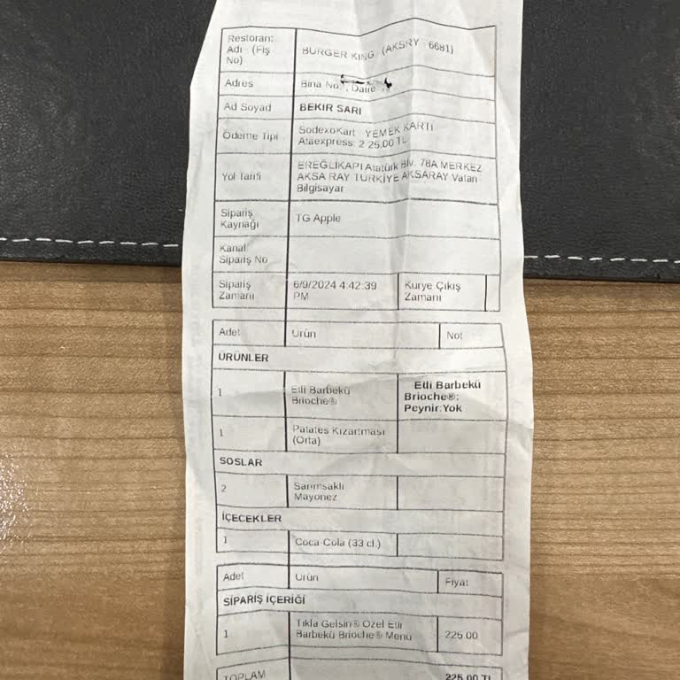Burger King Şikayet Kabul Etmiyor