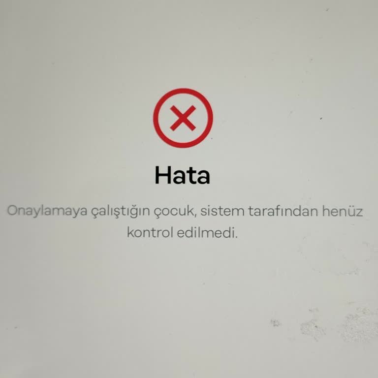 Papara Veli Onayı Sırasında Oluşan Hata!