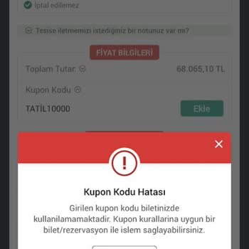 Obilet Bizi Oyalıyor, Kampanyaları Hata Veriyor, Mağdur Ediyor.