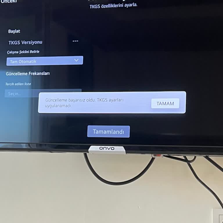 Onvo TV Kanal Ayarlama TKGS Sorunu.
