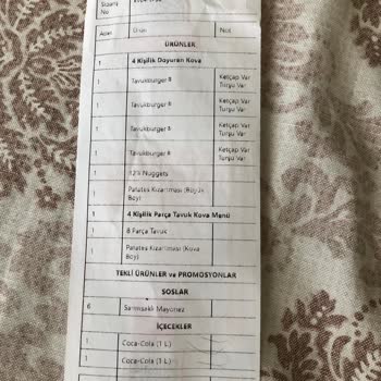 Popeyes Eksik Malzeme Yolluyor