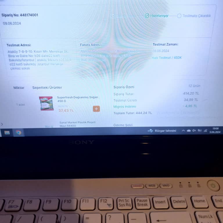 Atakoy Atrium Migros Hızlı Teslimat Saatlerce İsleme Konmaması