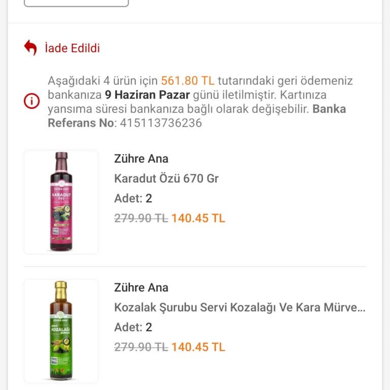 Trendyol Sipariş Kendisi İptal Etmiş.