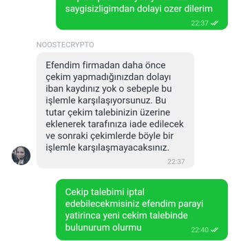 Noostecrypto Problem Üstüne Problem Yaşadım