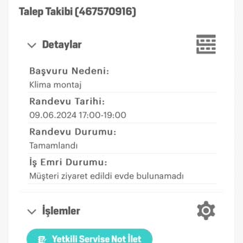 Arçelik Teknik Ekip Yönlendirmiyor