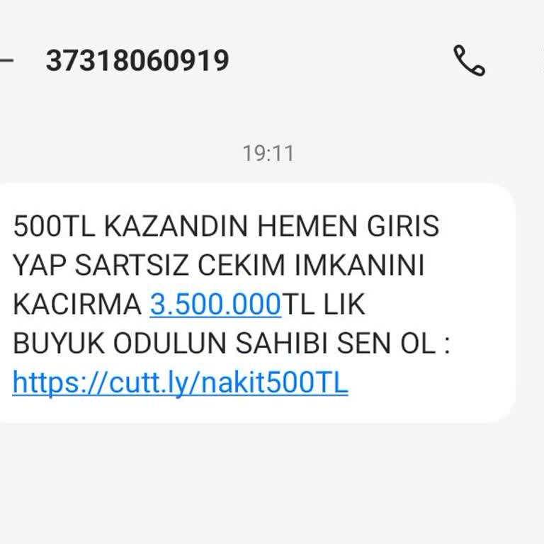Vodafone İstenmeyen Mesajlar 37 İle Başlayan