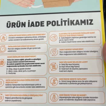 Mion Mağazası Kullanılmamış Orijinal Ambalajlı Ürünü İade Almıyor