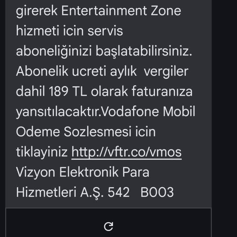 Vodafone Abone Olmadığım Ve Onaylamadığım İşlem