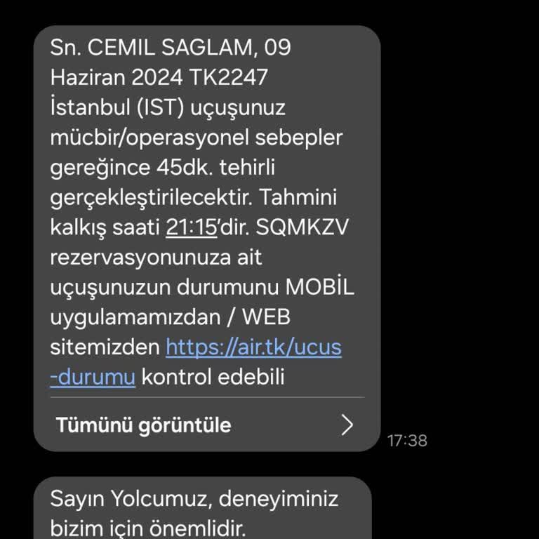 THY Ve Şanlıurfa Havaş'ın Yarattığı Mağduriyet