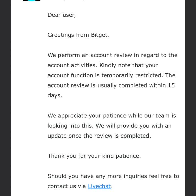 Bitget Freeze Hesap Bloke