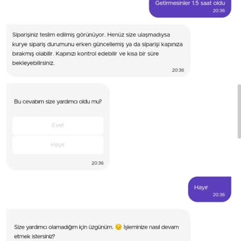 Maydonoz Dönerin Siparişleri Teslim Etmemesi