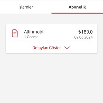 Vodafone Allınmobi Aboneliği İptali