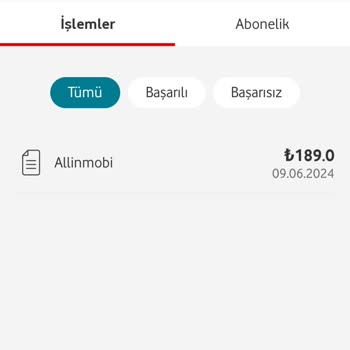 Vodafone Allınmobi Aboneliği İptali