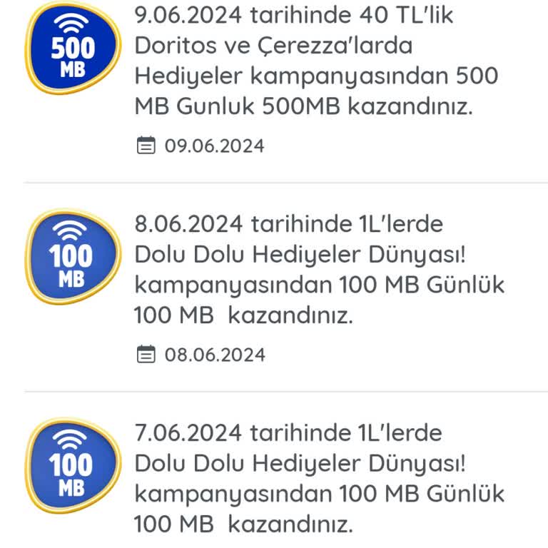 Doritos Kampanyadan Kazandığım İnternet Paketi Yüklenmedi