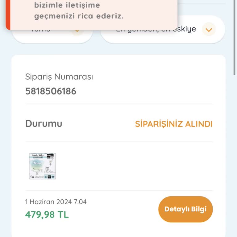 Ebebek Sipariş Süreci Sorumsuzluğu