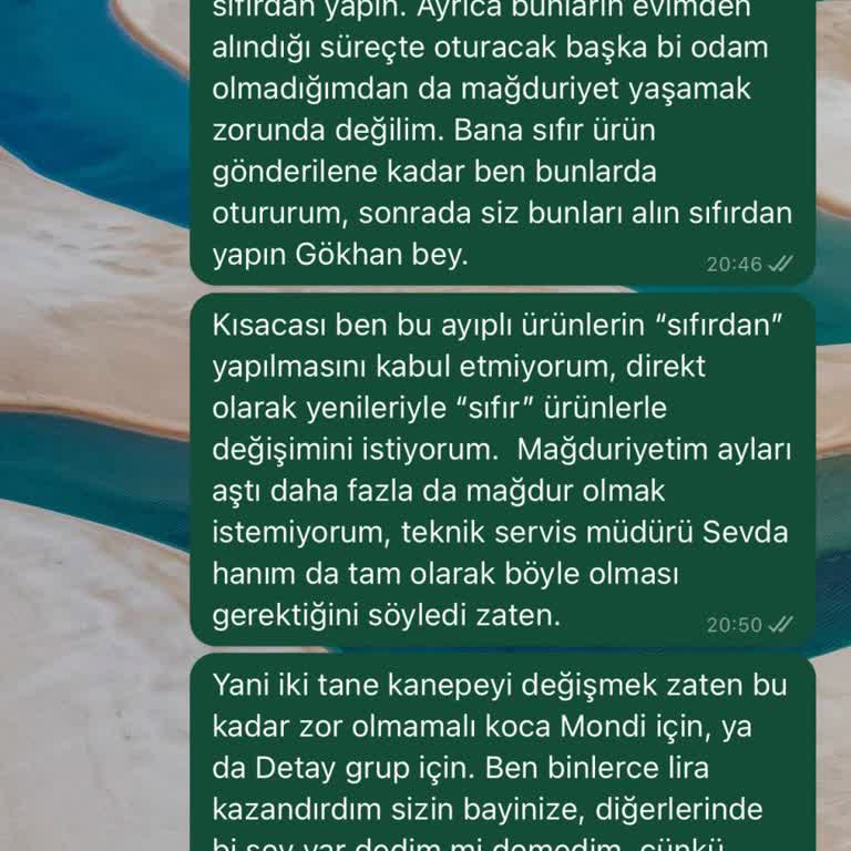 Mondi Home Vital Koltuk Gıcırtı Ve Kumaş Hatası