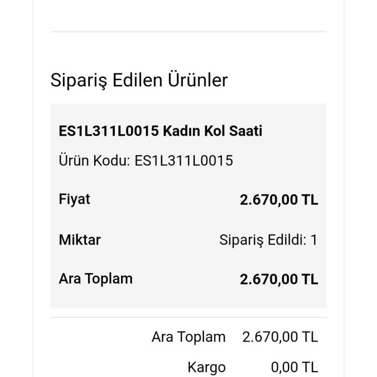 Saat & Saat İade Kodu Vermiyor