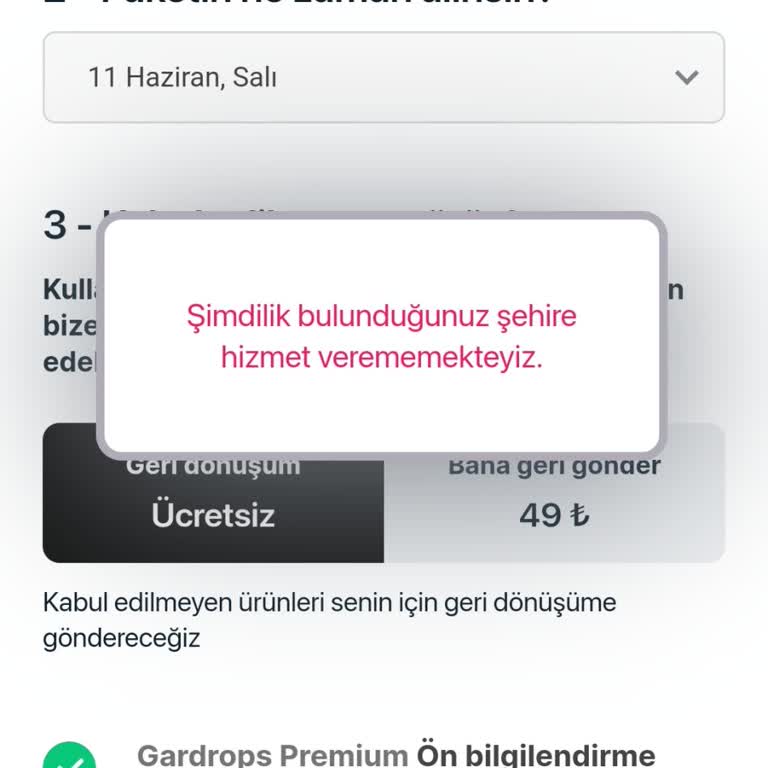 Gardırop Uygulamasının Premium Hizmeti