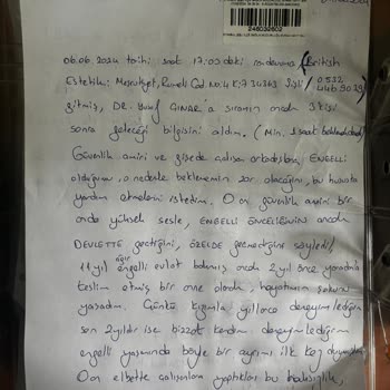 British Esthetic Engelli Önceliğimi Tanımayan British Estetikten Şikayetçiyim