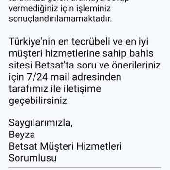 Betsat Pişmanlıktır... Samimi Değiller