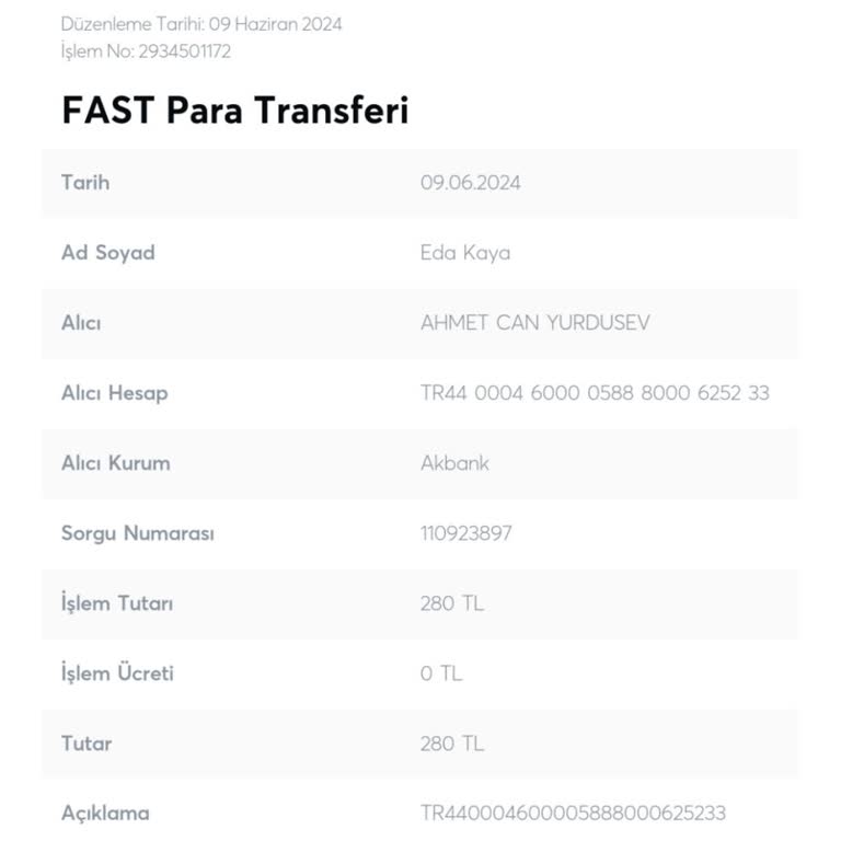 Youwin Yanlışlıkla IBAN Attım