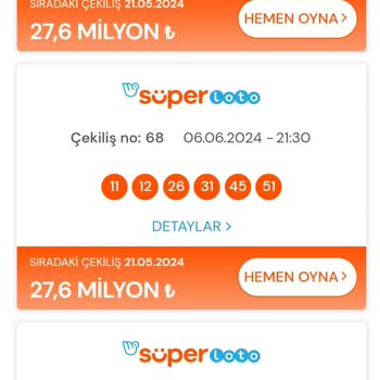 İkramiye Hatası Süper Loto Çekilişi