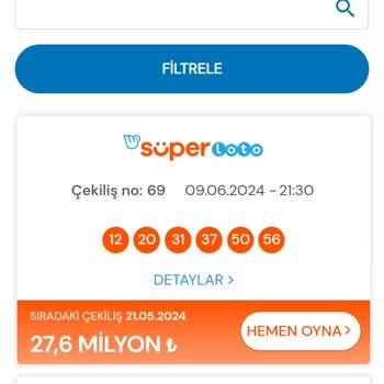 İkramiye Hatası Süper Loto Çekilişi