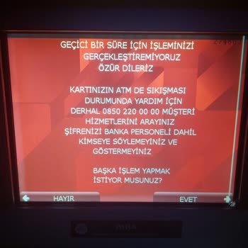 Ziraat Bankası ATM Hesap Sorunu