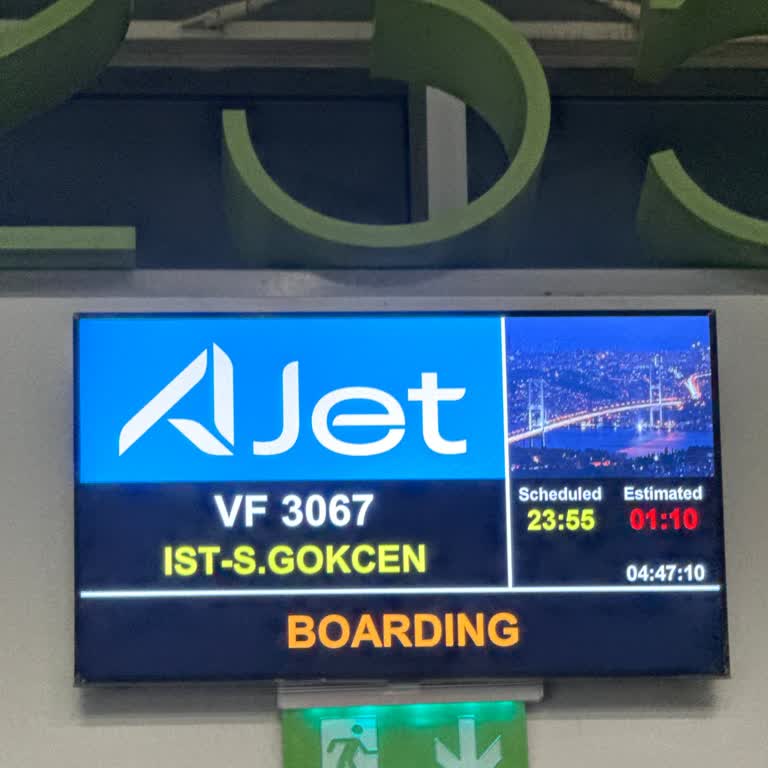 Ajet (Anadolu Jet) Haber Verilmeden Yaşanan Dev Gecikme