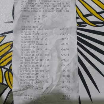 Happy Center S. K. T Geçmiş Süt Ürünü