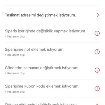 Her Zamanki Yemek Sepeti Sorunları