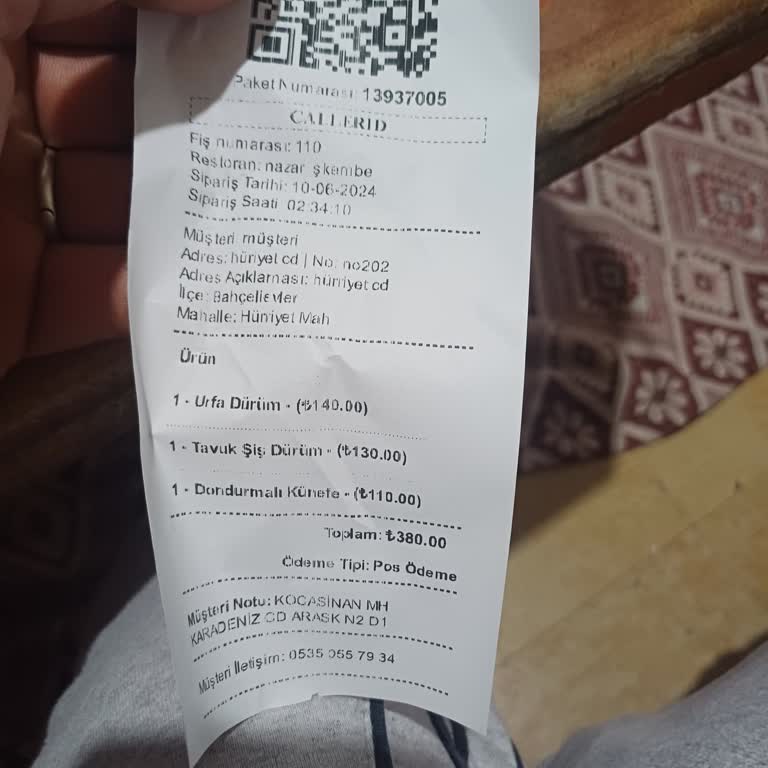 Nazar İşkembe Salonu Yanlış Sipariş Söylediğim Halde Eksik Ve Yanlış Konuşulması