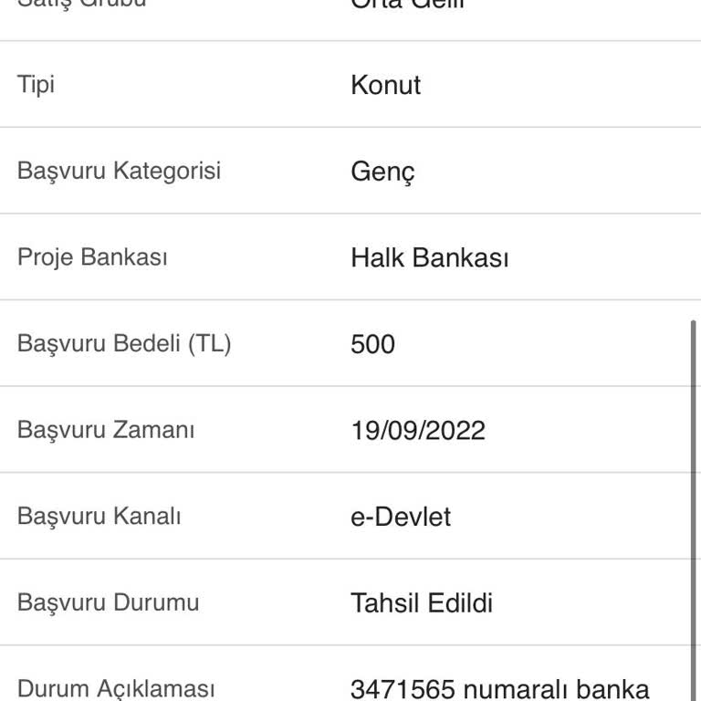 TOKİ Ev Hakkında Bilgi