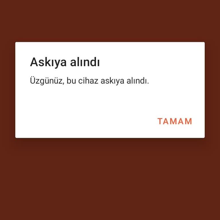 Hornet Hesabım Askıya Alındı