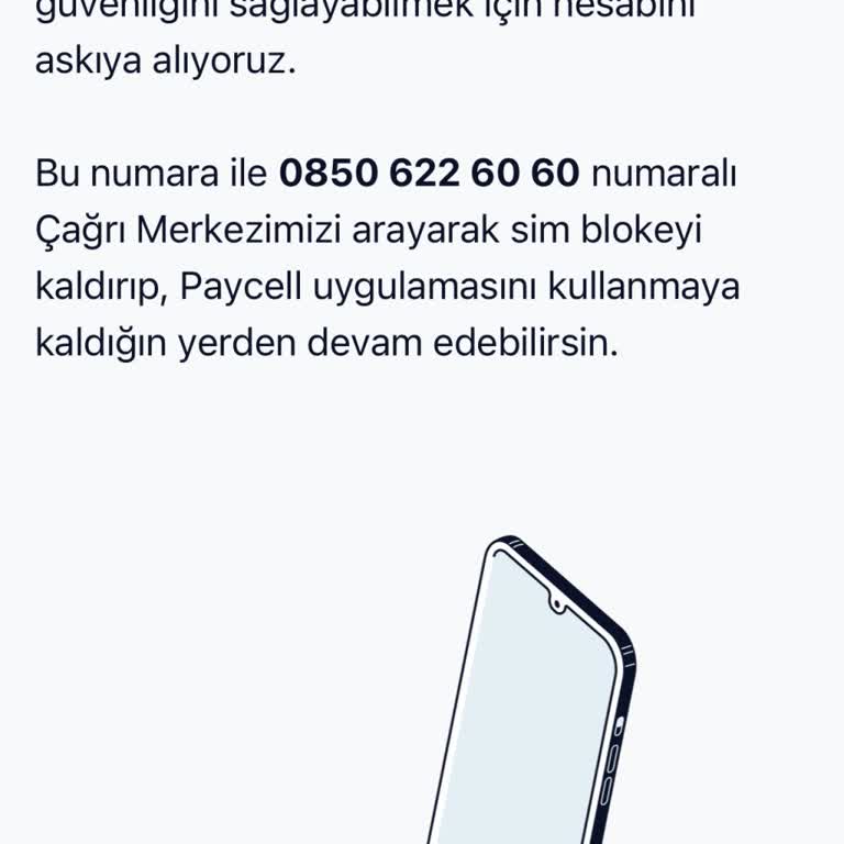Paycell Sim Bloke Kaldırma