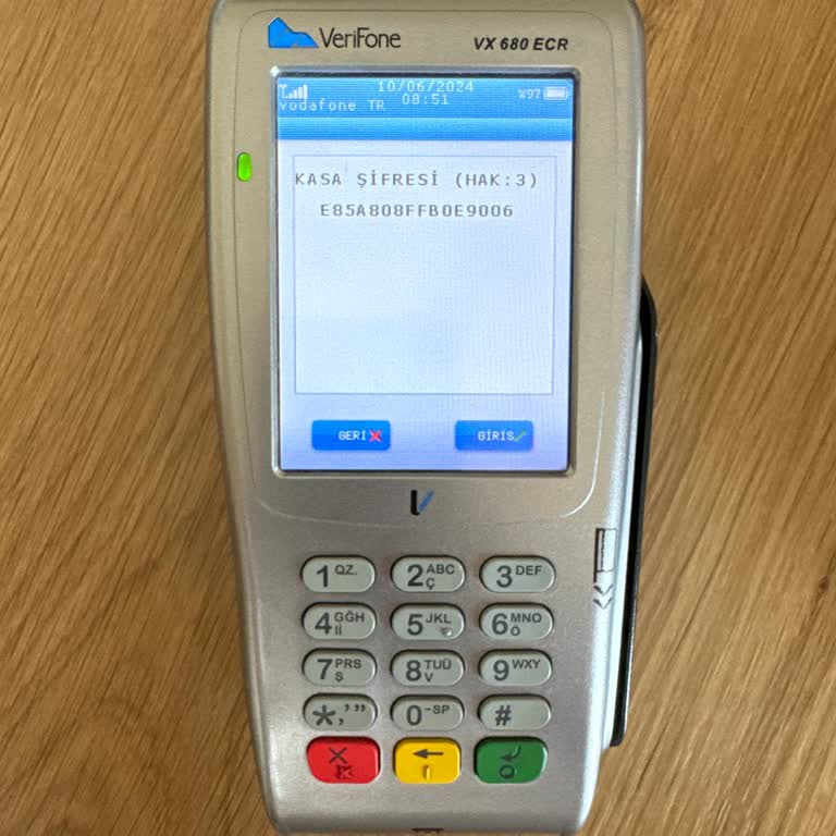 Verifone Kasa Şifresi Hatası