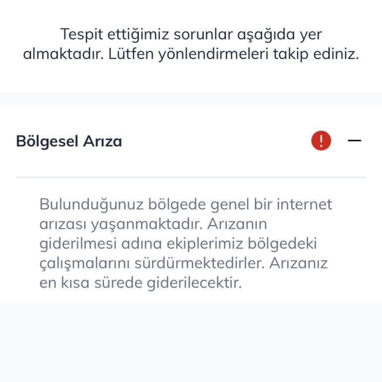 TurkNet Genel Arıza Düzelmiyor