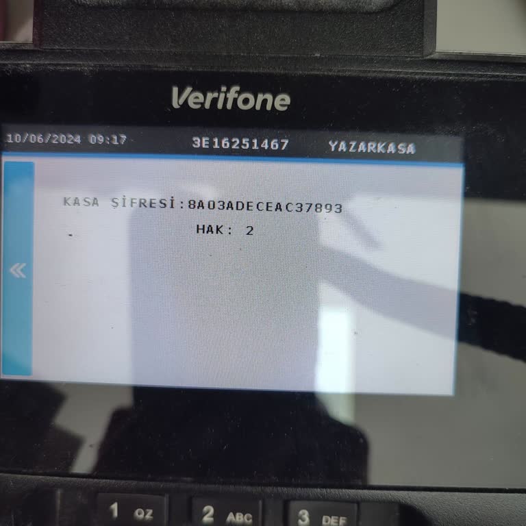 Verifone Yazar Kasa Şifre İstiyor Açılmıyor