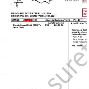 Vodafone Taahhütlü Tarife Fiyatını 3. Ayda % 50 Arttırmış