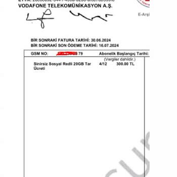 Vodafone Taahhütlü Tarife Fiyatını 3. Ayda % 50 Arttırmış