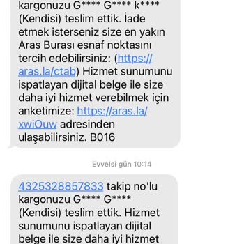 Aras Kargo'nun Teslim Edildi Yalanı