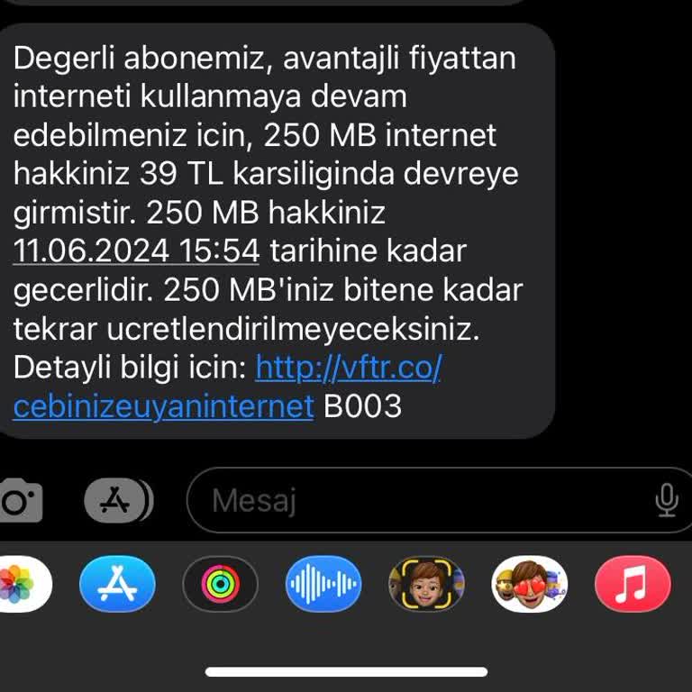 Vodafone Ek Paket Problemi
