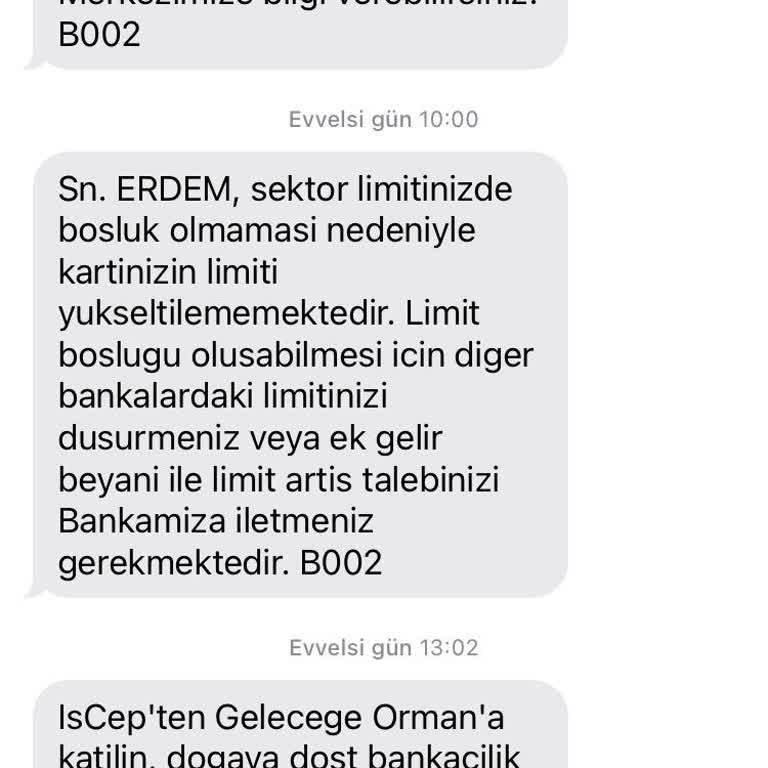 İş Bankası Sıfır Limitli Kredi Kartı Saçmalığı