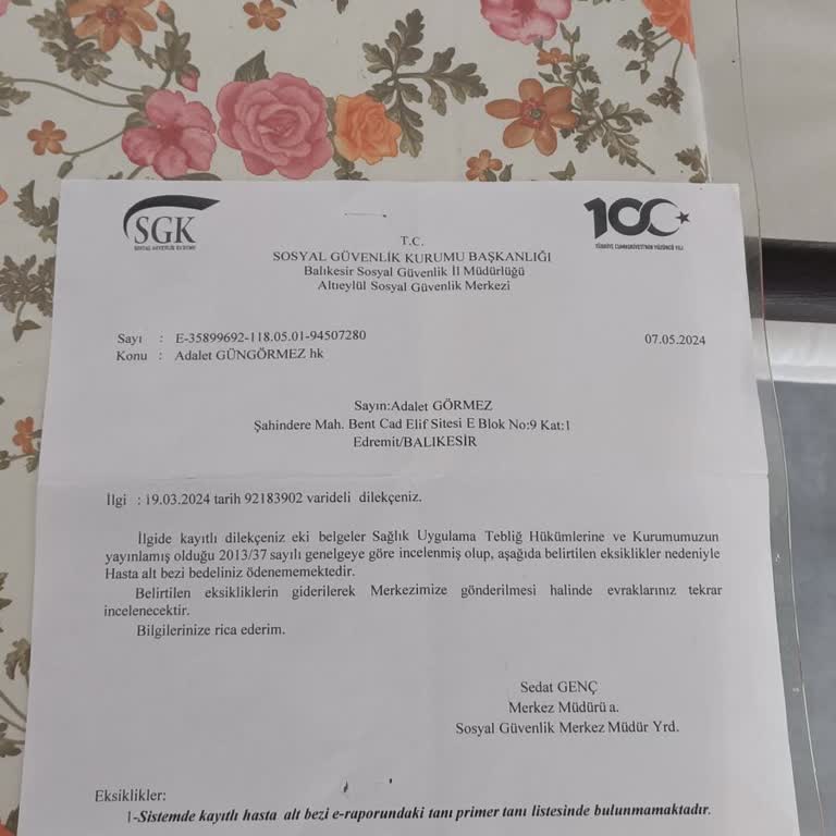 Balıkesir/Edremit Devlet Hastanesi Hakkında. Bez Giderlerinin Karşılan