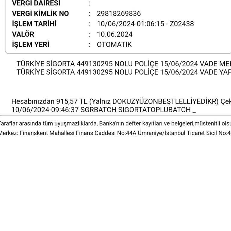 Ziraat Bankası DASK Yenileme Günü Gelmeden 5 Gün Önce Para Çekti